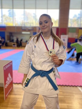 Trenutno najboljša tekmovalka v katah v Sloveniji